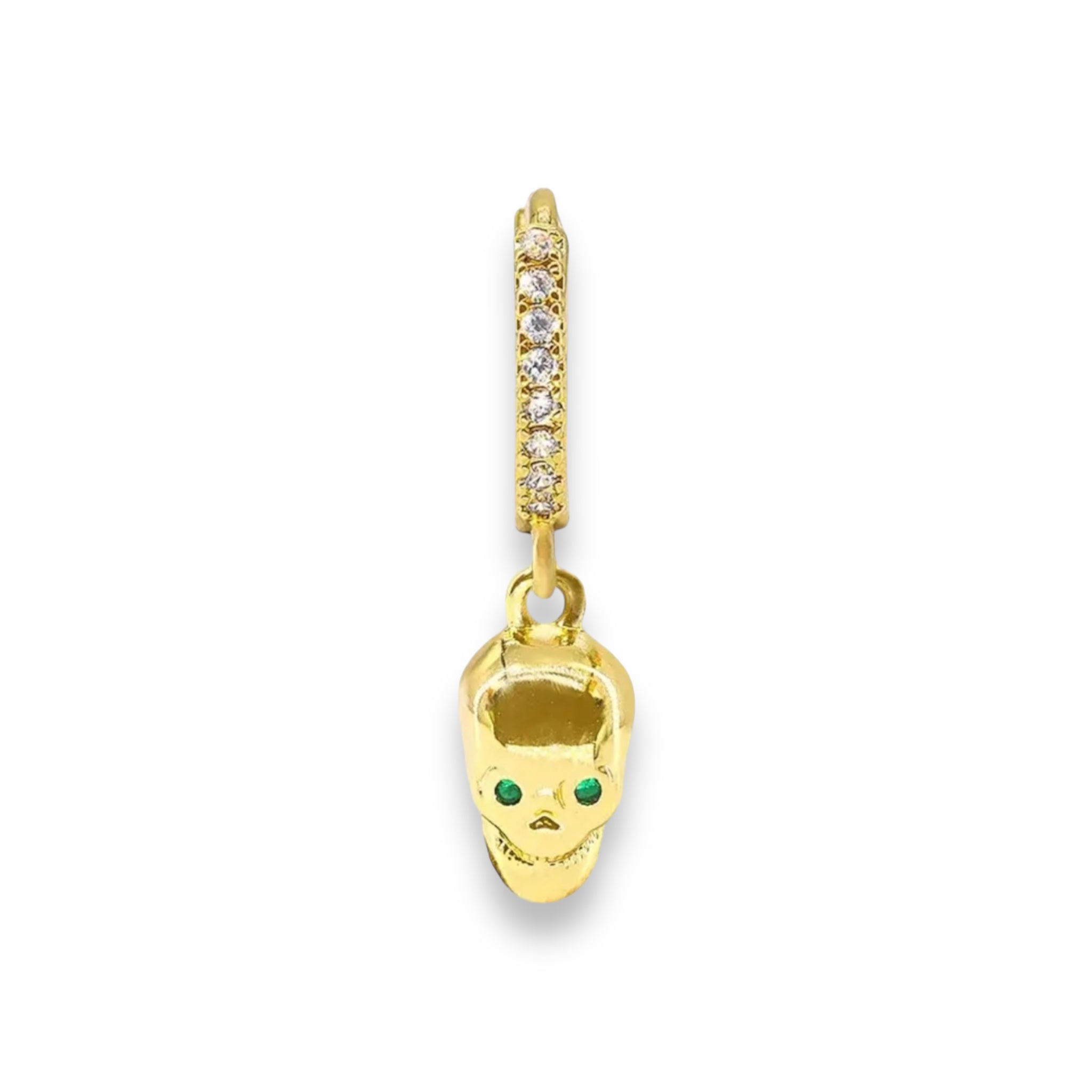 Green skull hoop