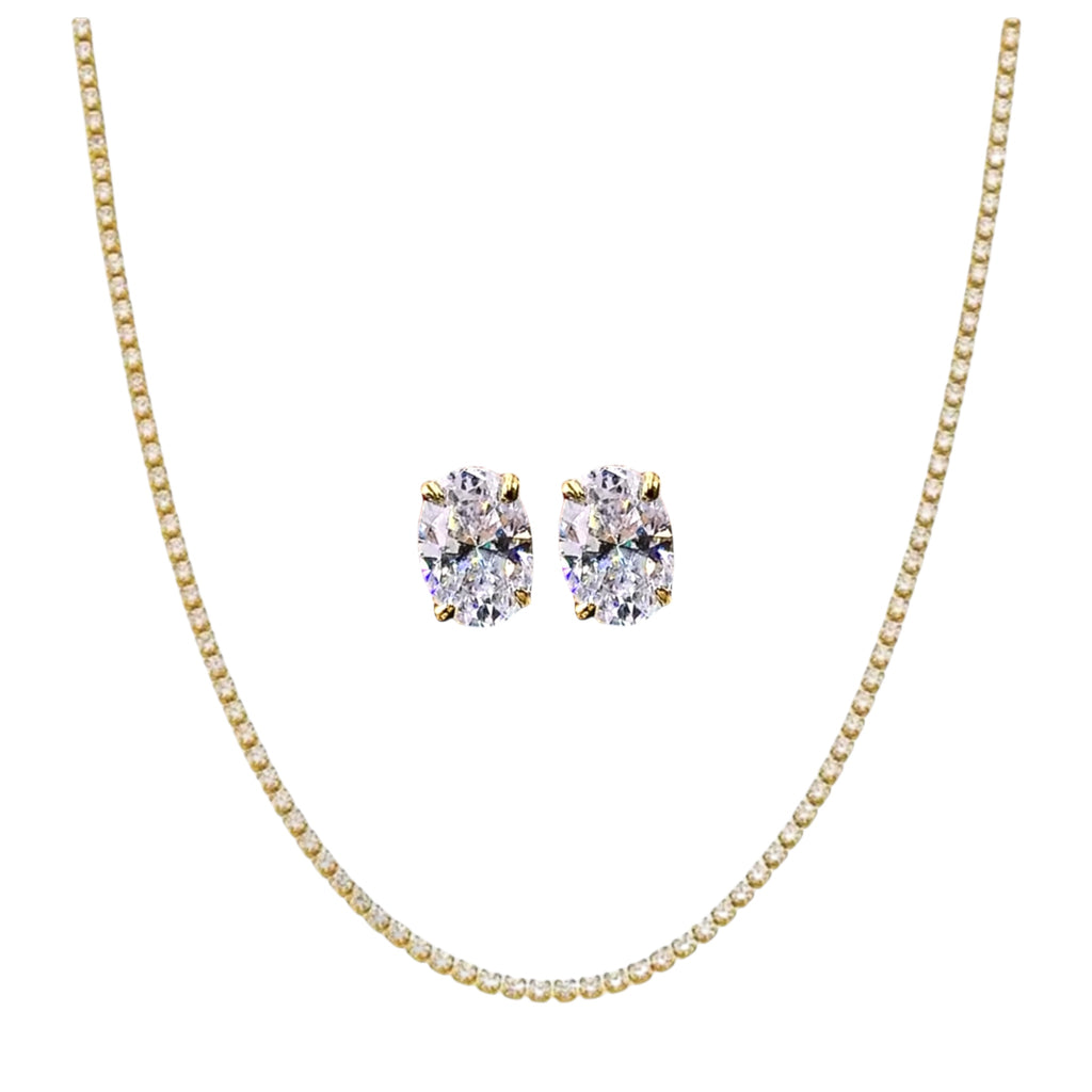 Golden tennis xmas set