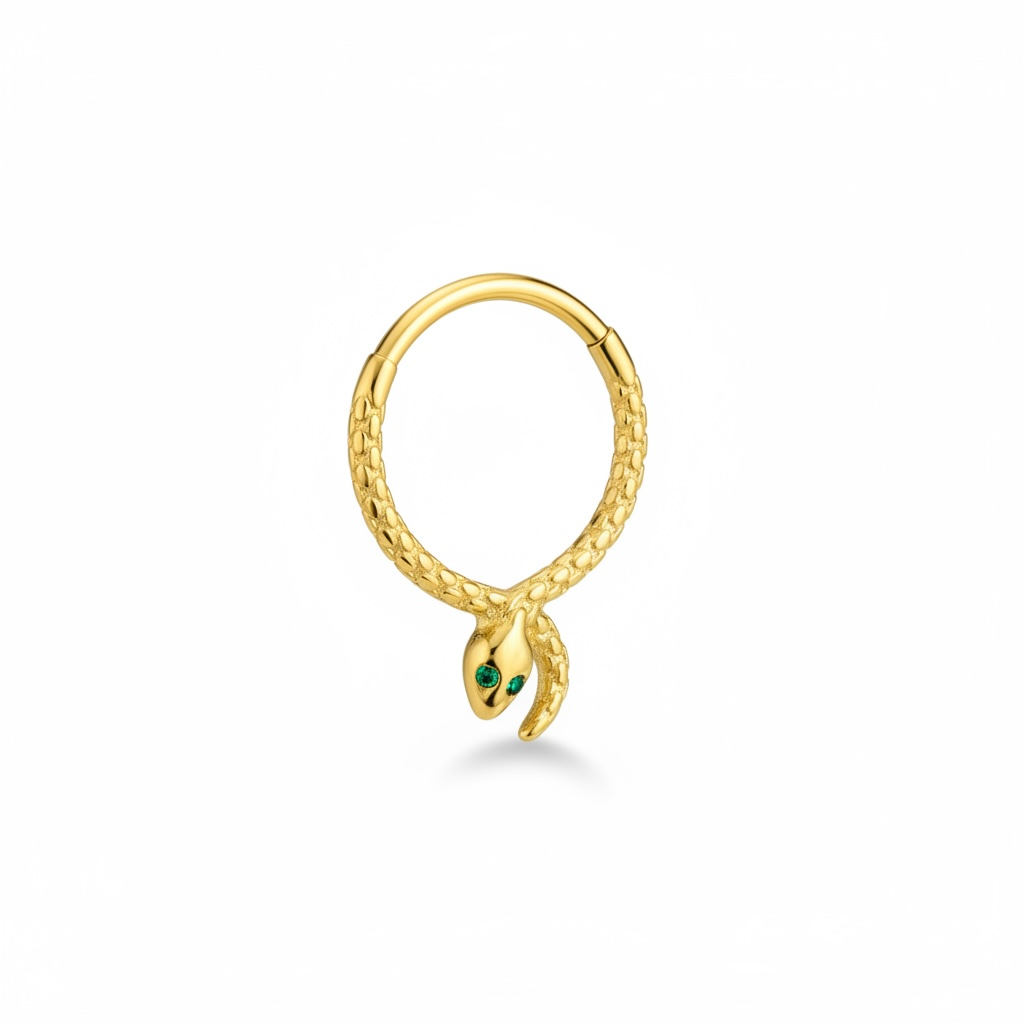 Piercing vibora rugosa daith