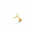 Piercing rayo liso titanio