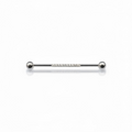 Piercing industrial zirconias plateado titanio