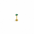 Piercing zirconia verde 3mm titanio