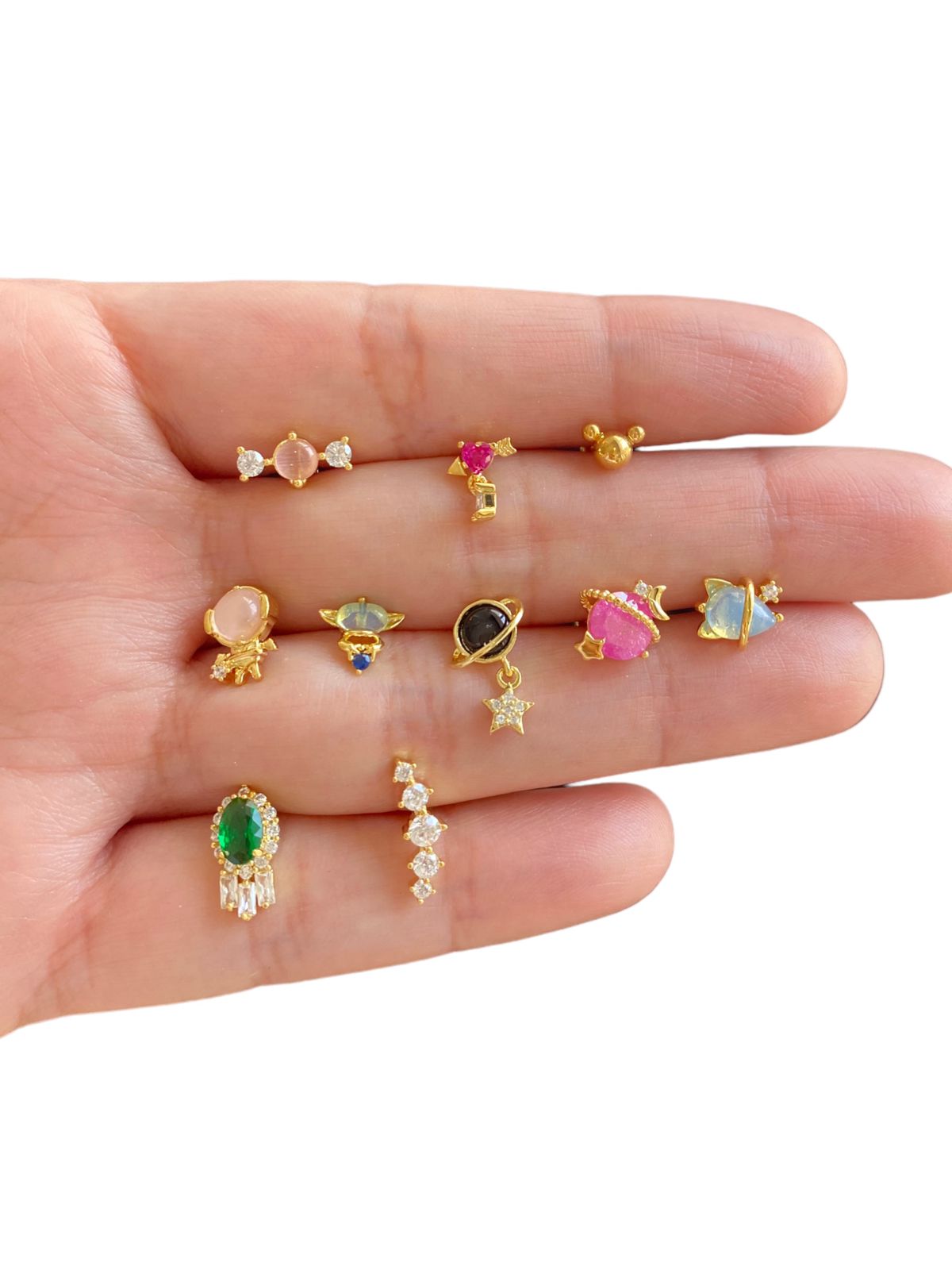 Piercing planeta rosa