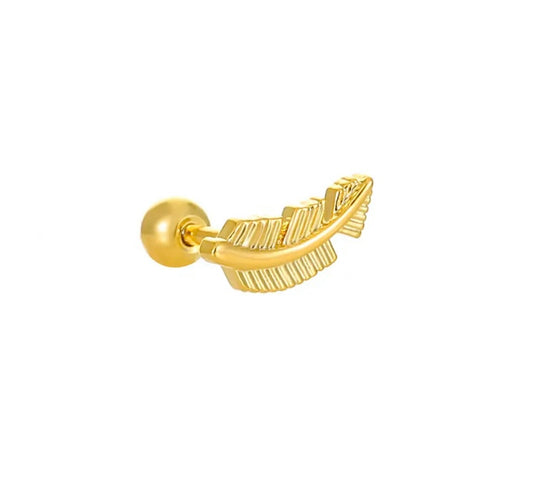Piercing hoja dorada