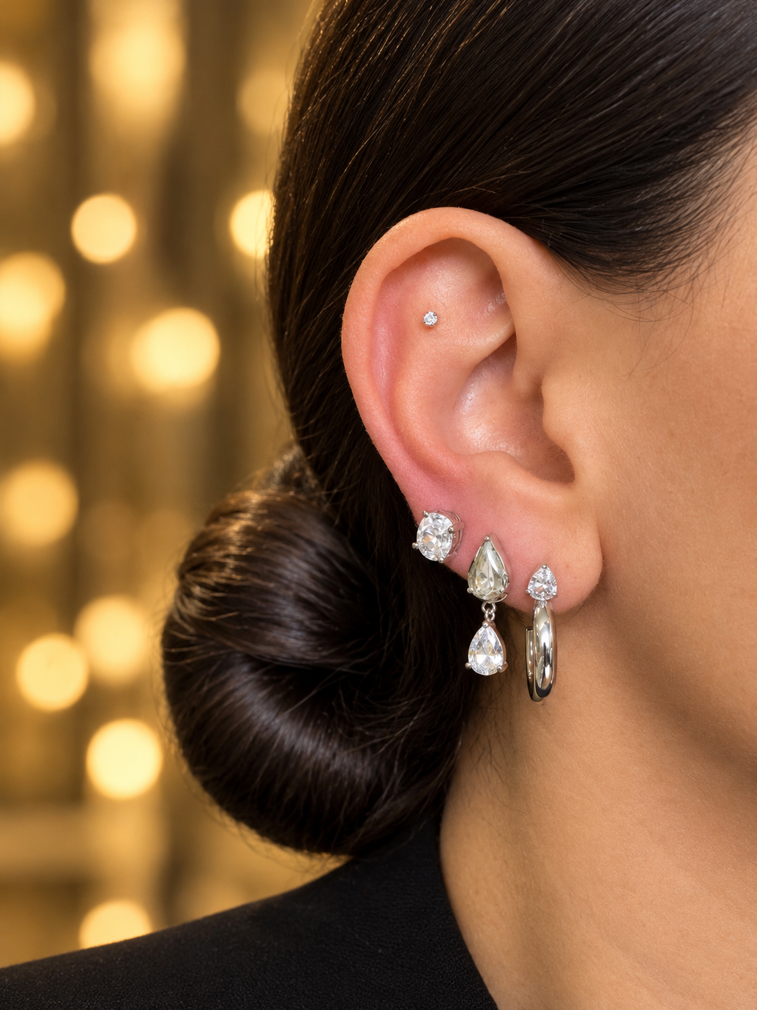 Silver Orbia earrings