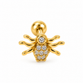 Piercing araña blanca