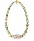Green summer necklace