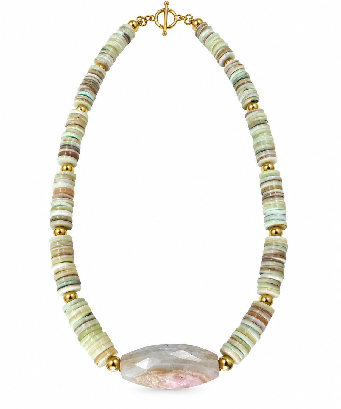 Green summer necklace