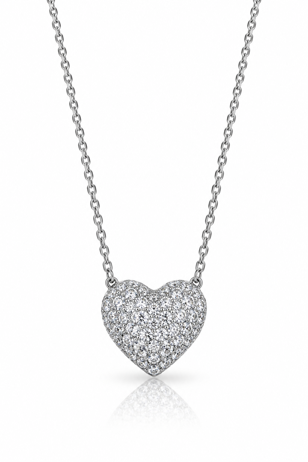 Silver V necklace