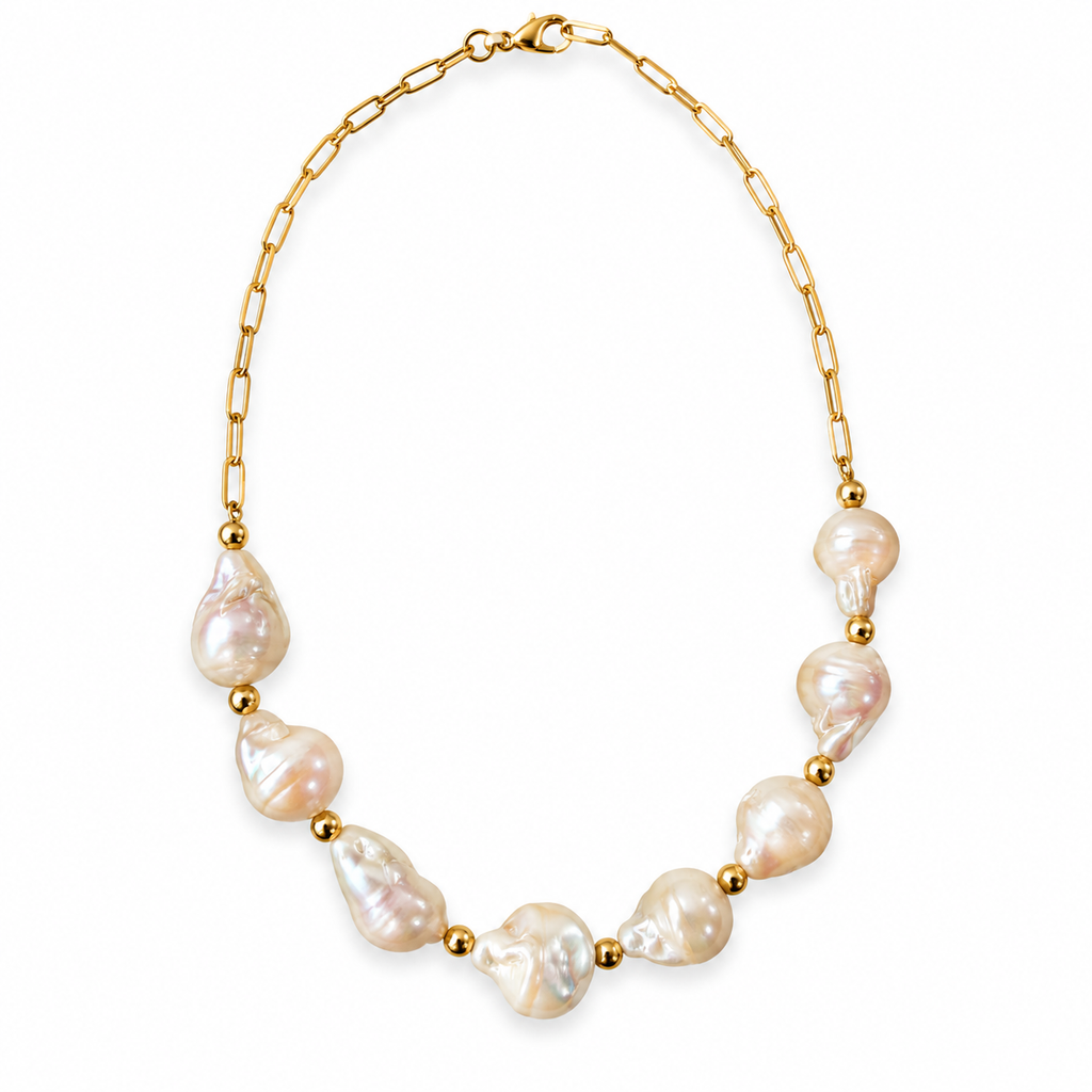 Collar de perlas barrocas