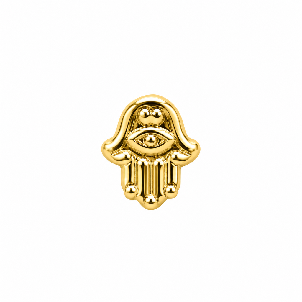 Piercing manita de hamsa oro 14k