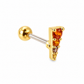 Piercing triangulo naranja