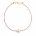 Collar rosa y perla barroca