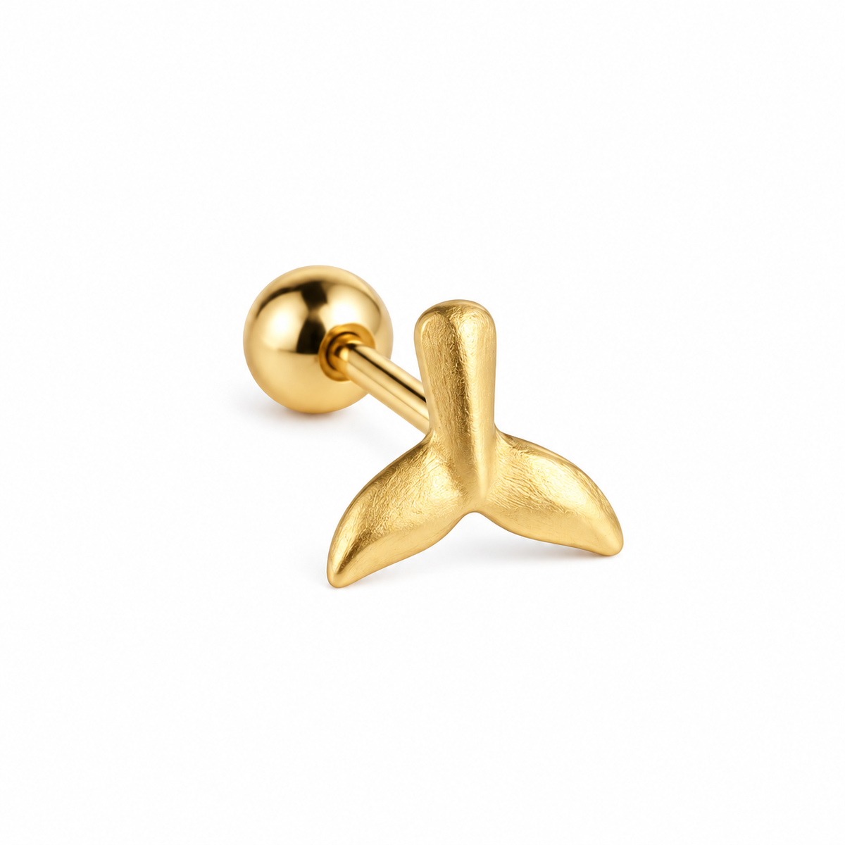 Piercing cola de sirena oro