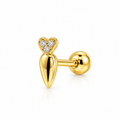 Piercing zanahoria lisa
