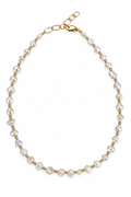Collar perlas de rio con bolitas