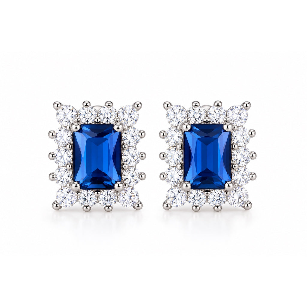 Blue Paros studs