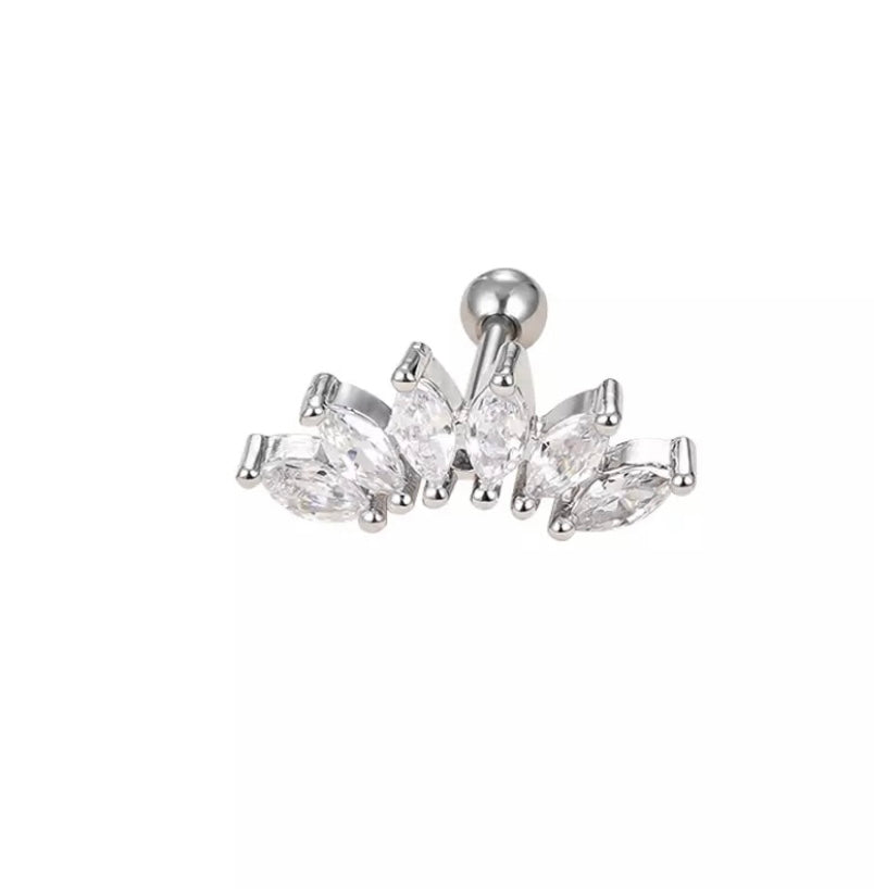 Piercings de corona de 5 colores