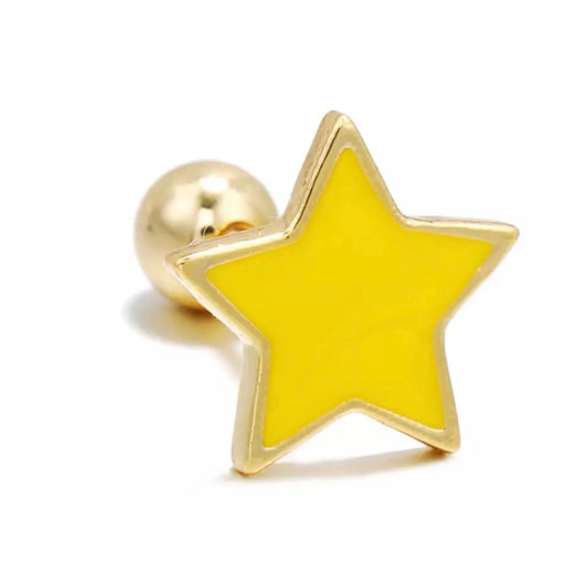 Piercing estrella amarilla