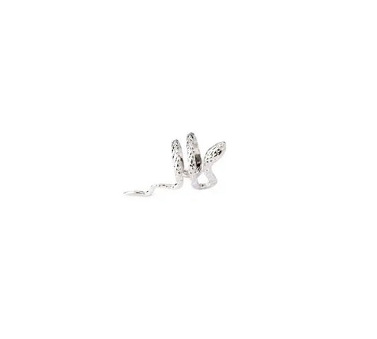 Earcuff de vibora plateada