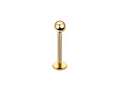 Piercing bolita dorada basica titanio