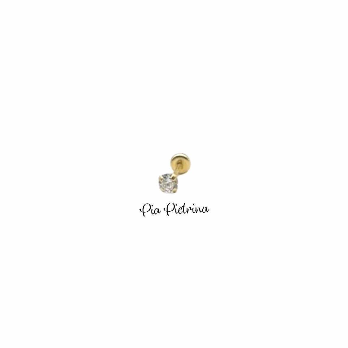 Piercing circonia blanca - Pia Pietrina