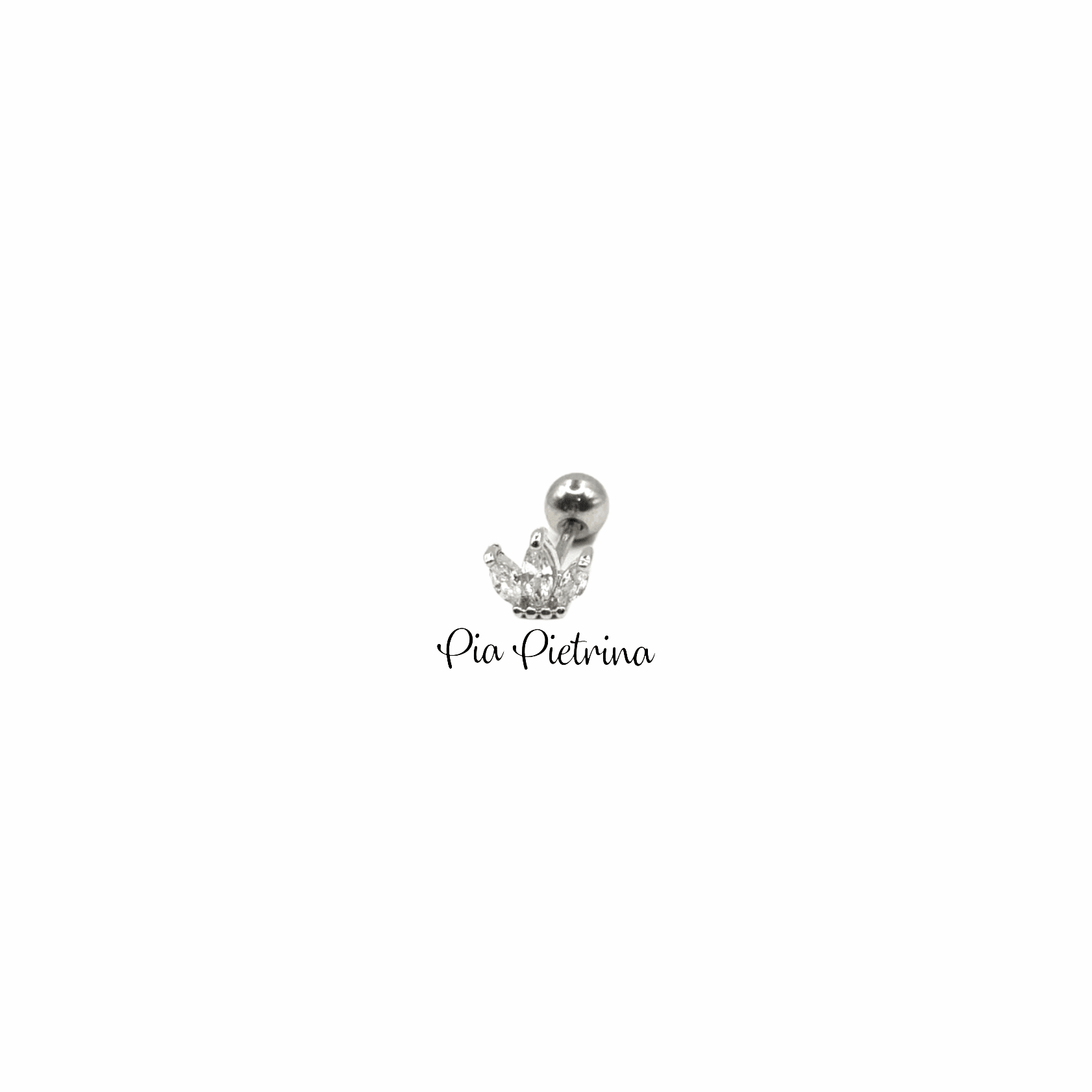 Piercings de coronas de 3 colores - Pia Pietrina