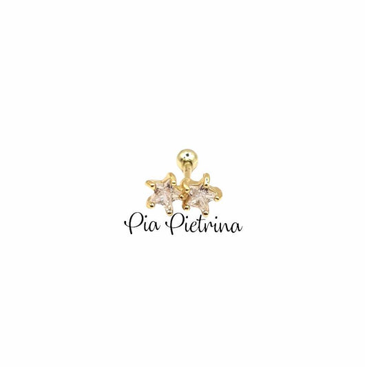 Piercing doble estrella - Pia Pietrina