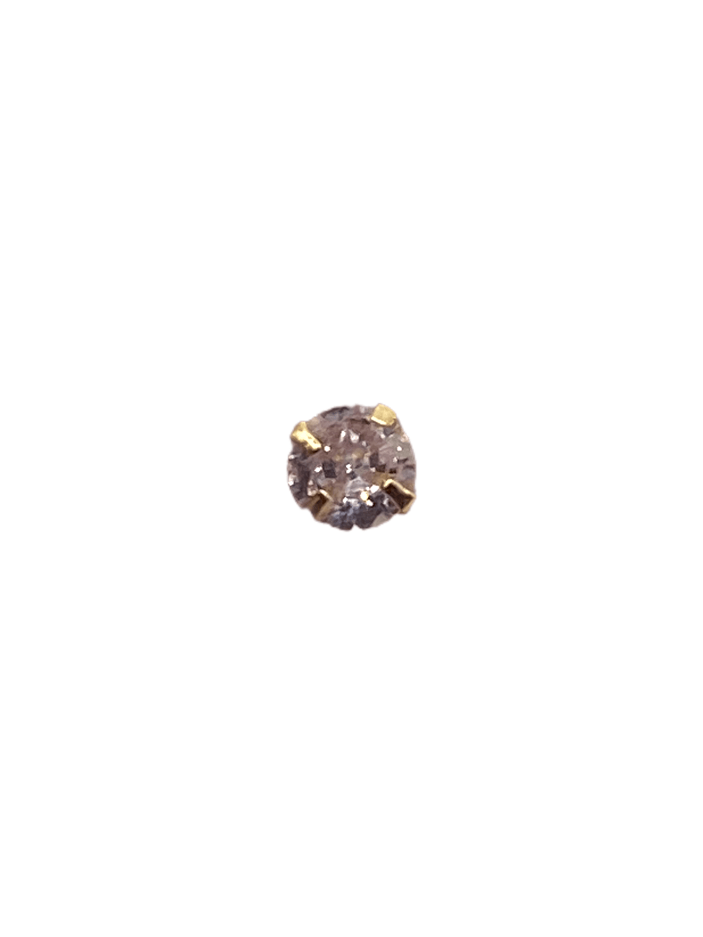 Piercing circonia blanca 4mm - Pia Pietrina