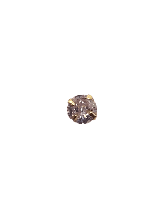 Piercing circonia blanca 4mm - Pia Pietrina