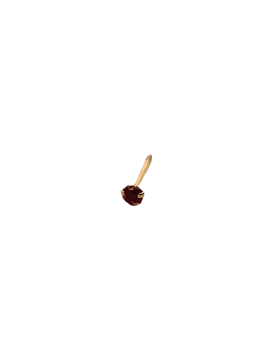 Piercing circonia roja oro 14k - Pia Pietrina