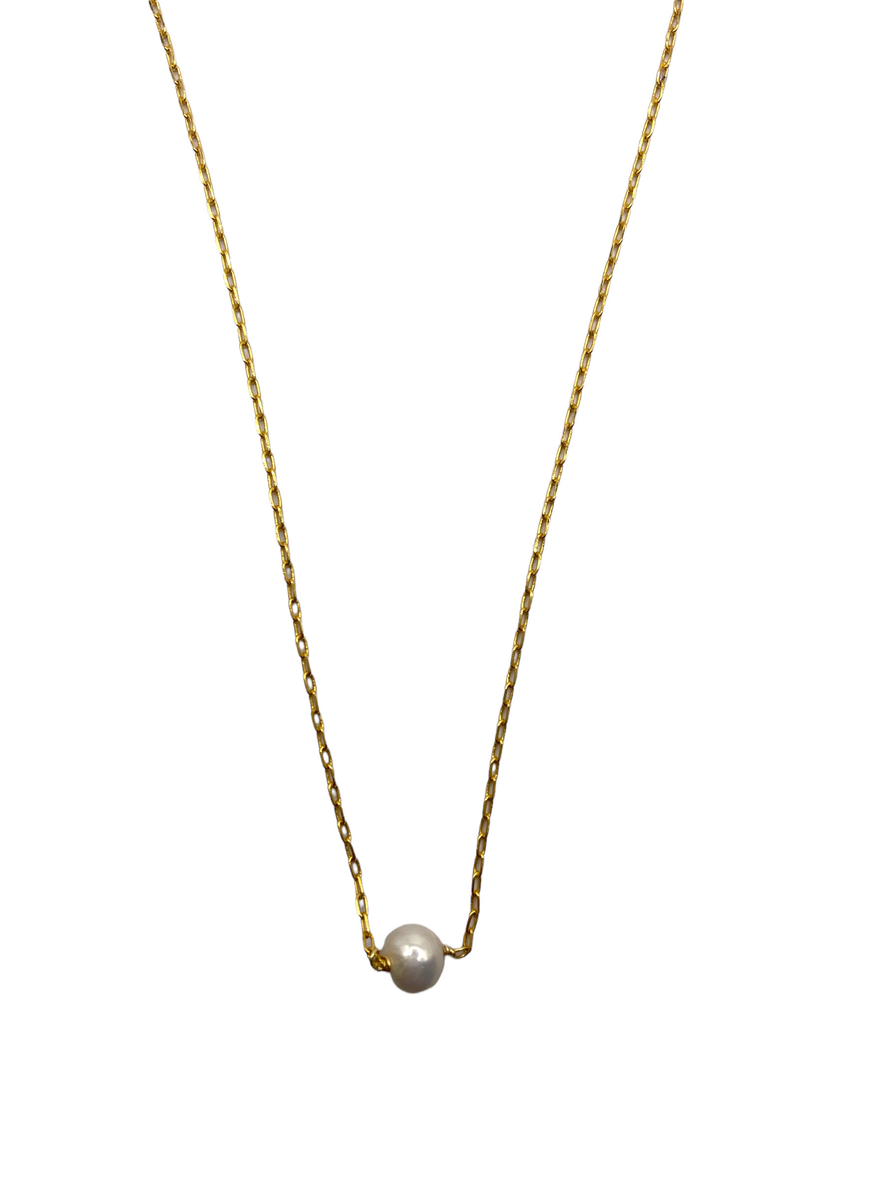 Collar sencillo de perla