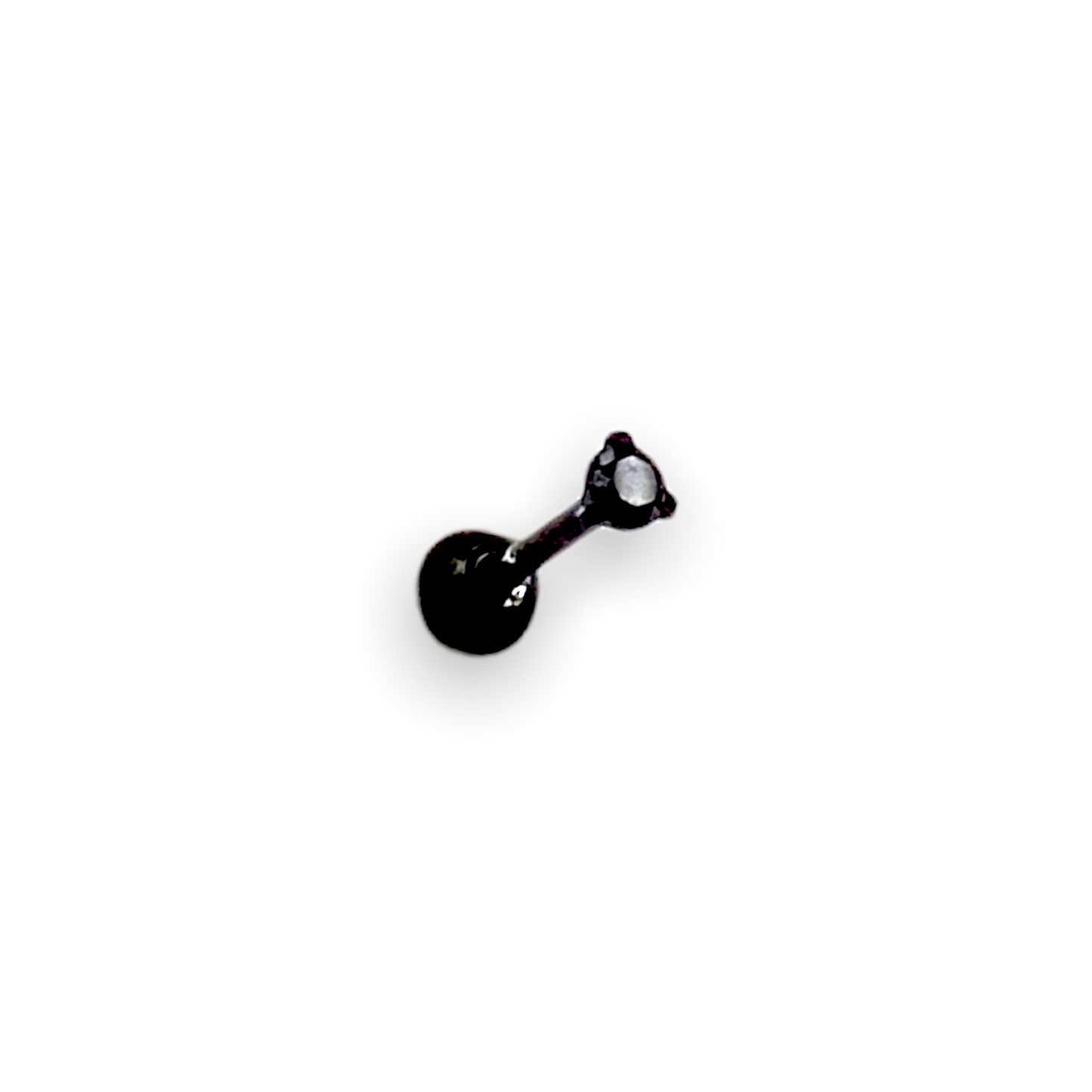 Piercing mini circonia negra 2mm y 3mm