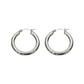 Silver tolu hoops