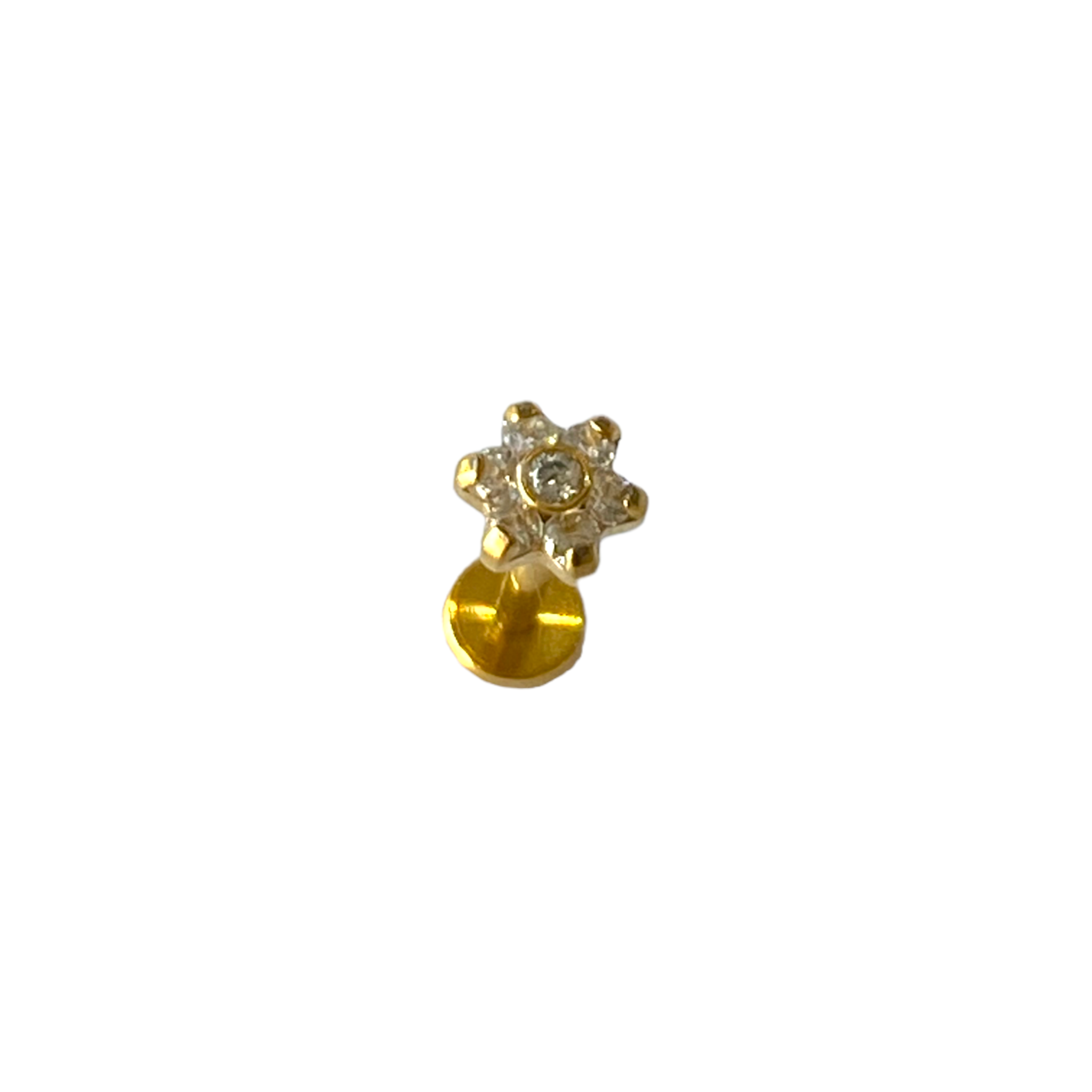 Piercing flor titanio