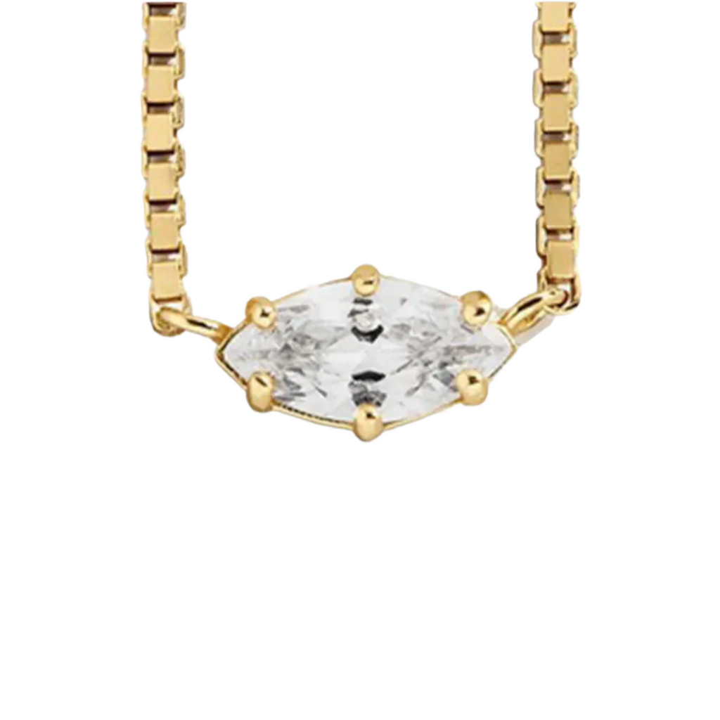White pietrina necklace