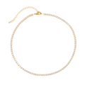 White tenis necklace 3mm
