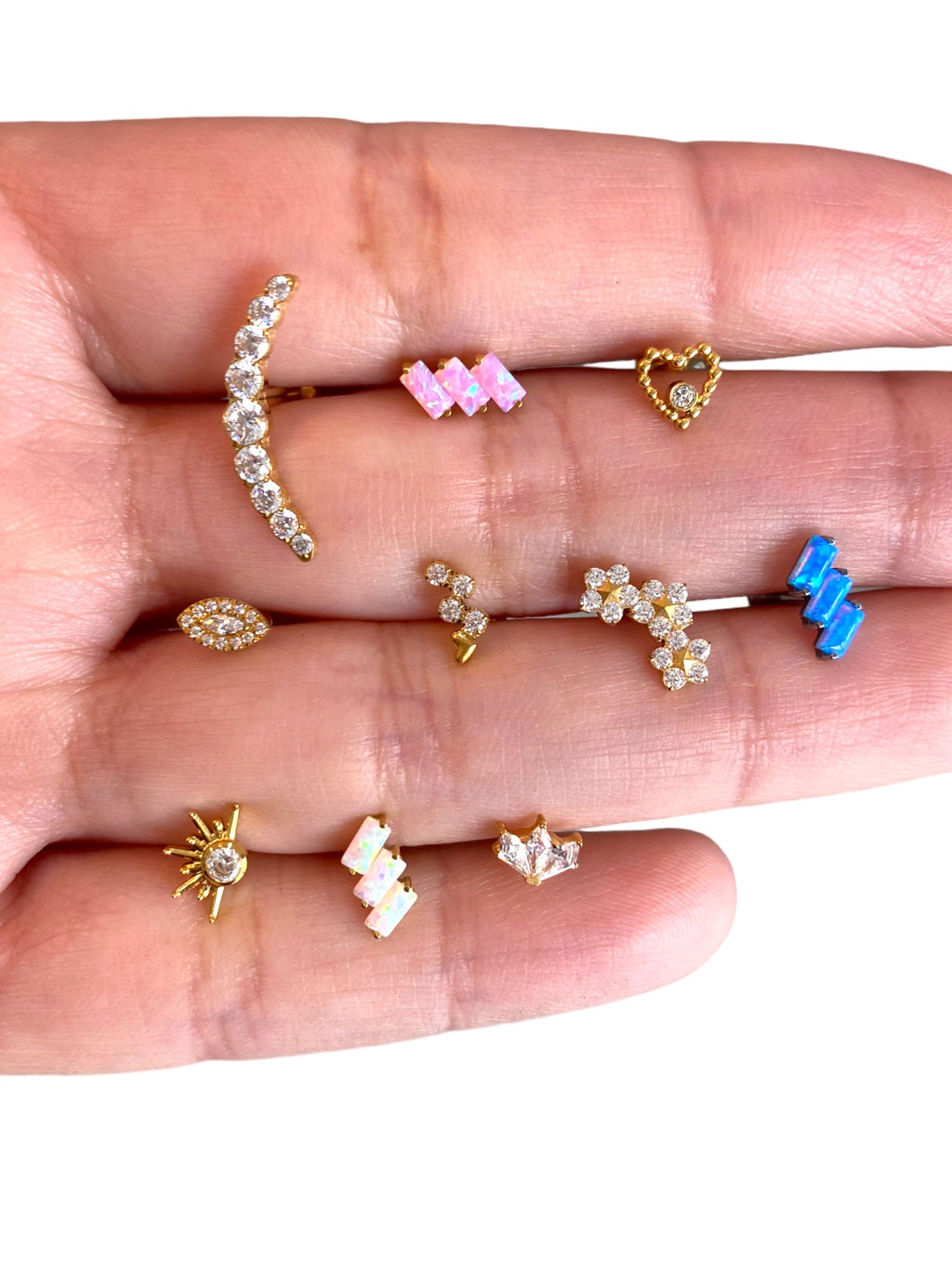 Piercing caminera larga titanio