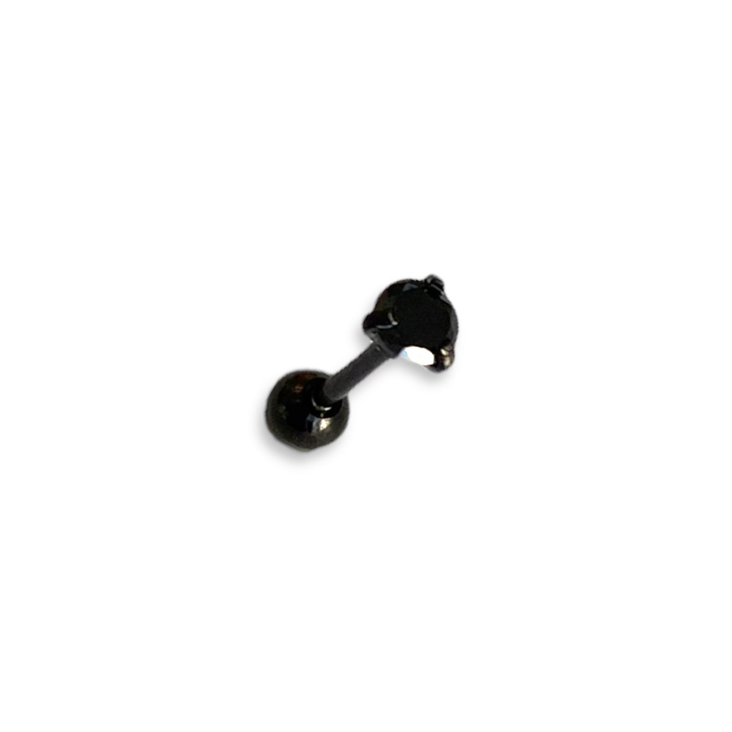 Piercing mini circonia negra 2mm y 3mm