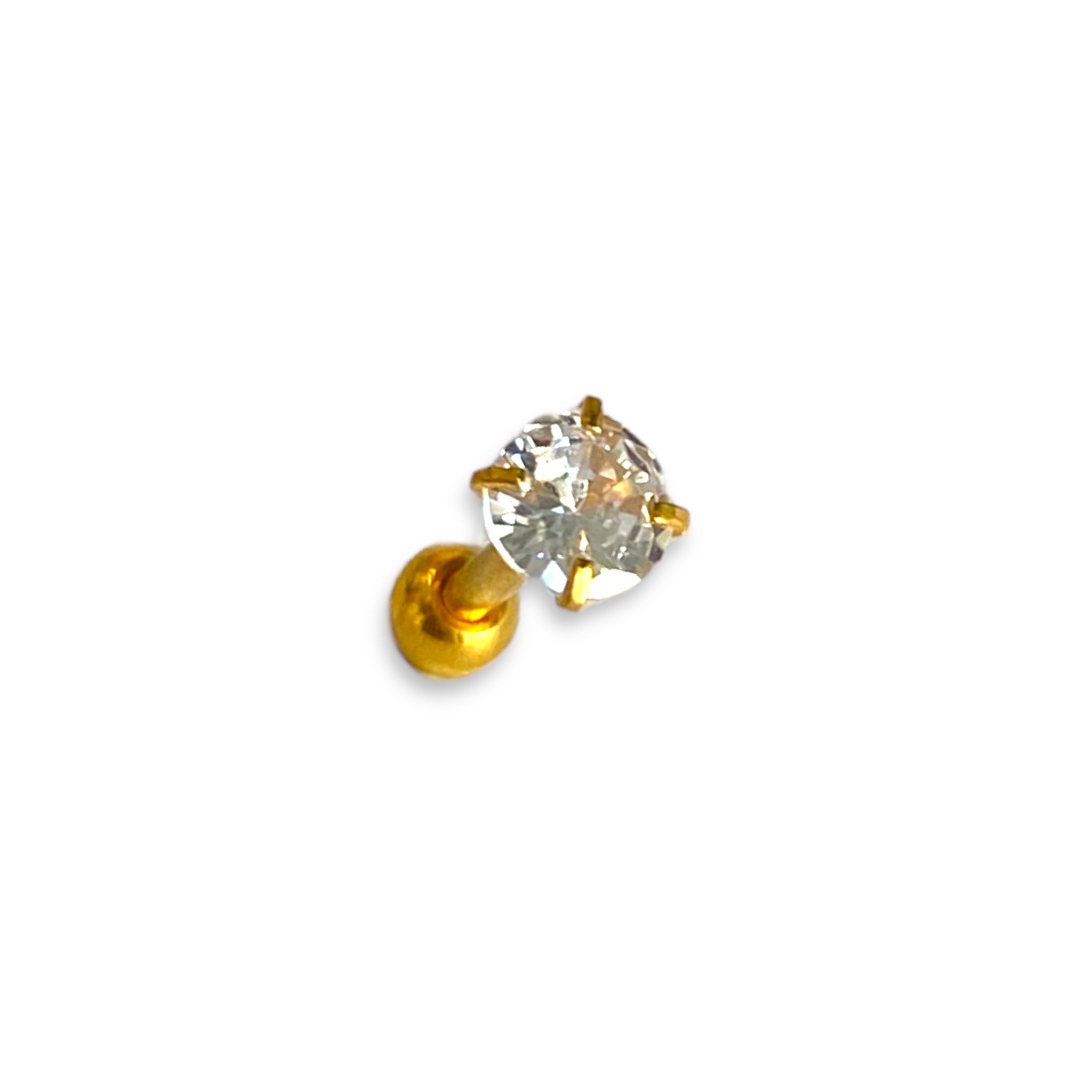 Piercings circonias 2mm, 3mm, 4mm y 5mm labret y bolita