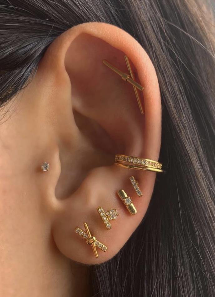 Piercing barrita y estrella - Pia Pietrina