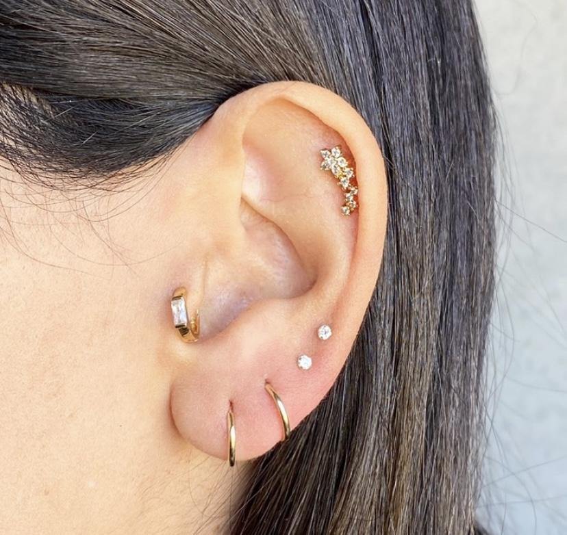 Piercing circonia blanca - Pia Pietrina