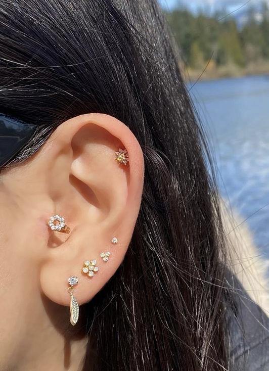 Piercing hoja colgante - Pia Pietrina