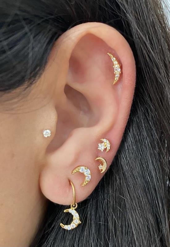 Piercing luna mediana - Pia Pietrina