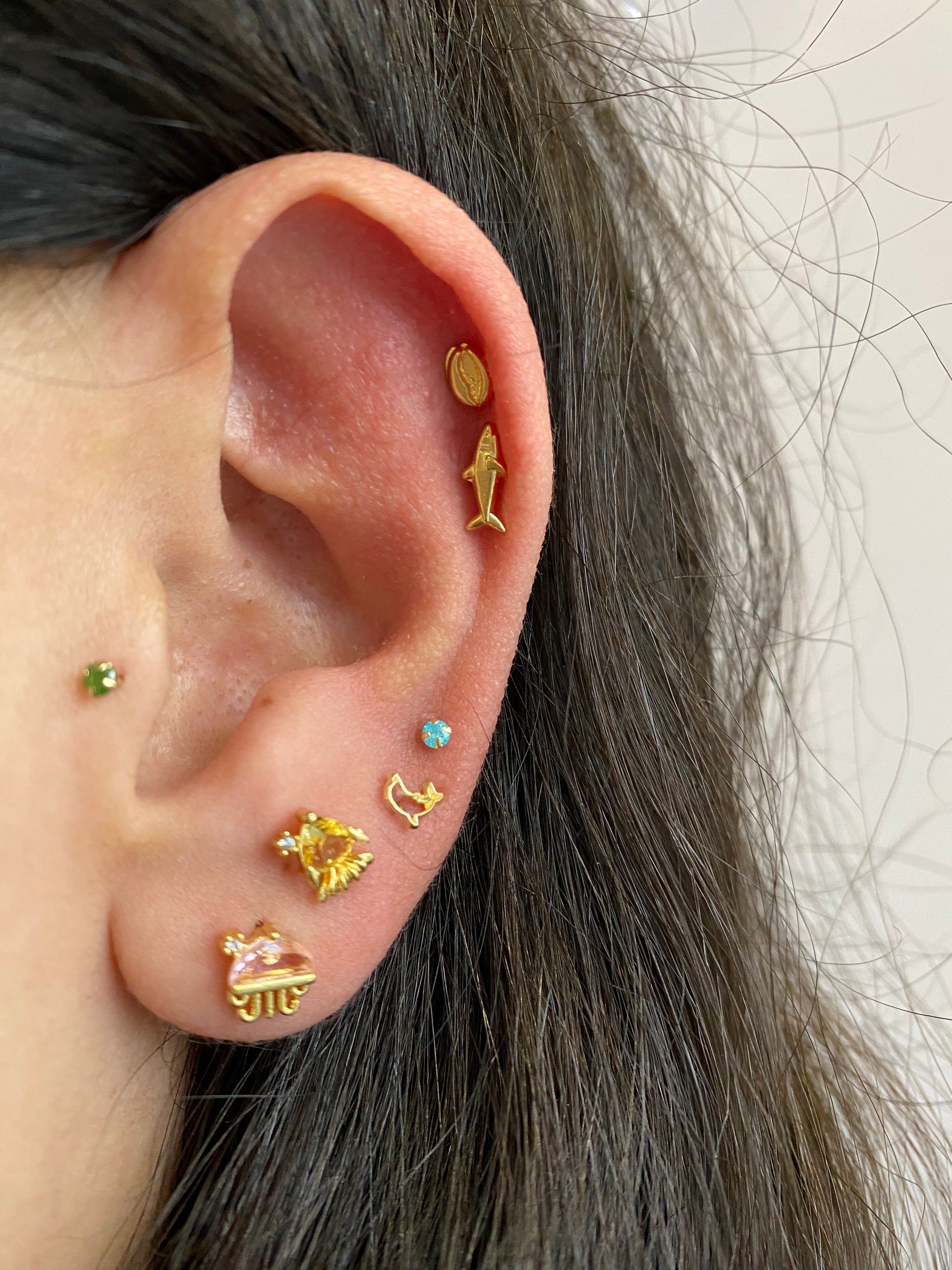 Piercing medusa rosa