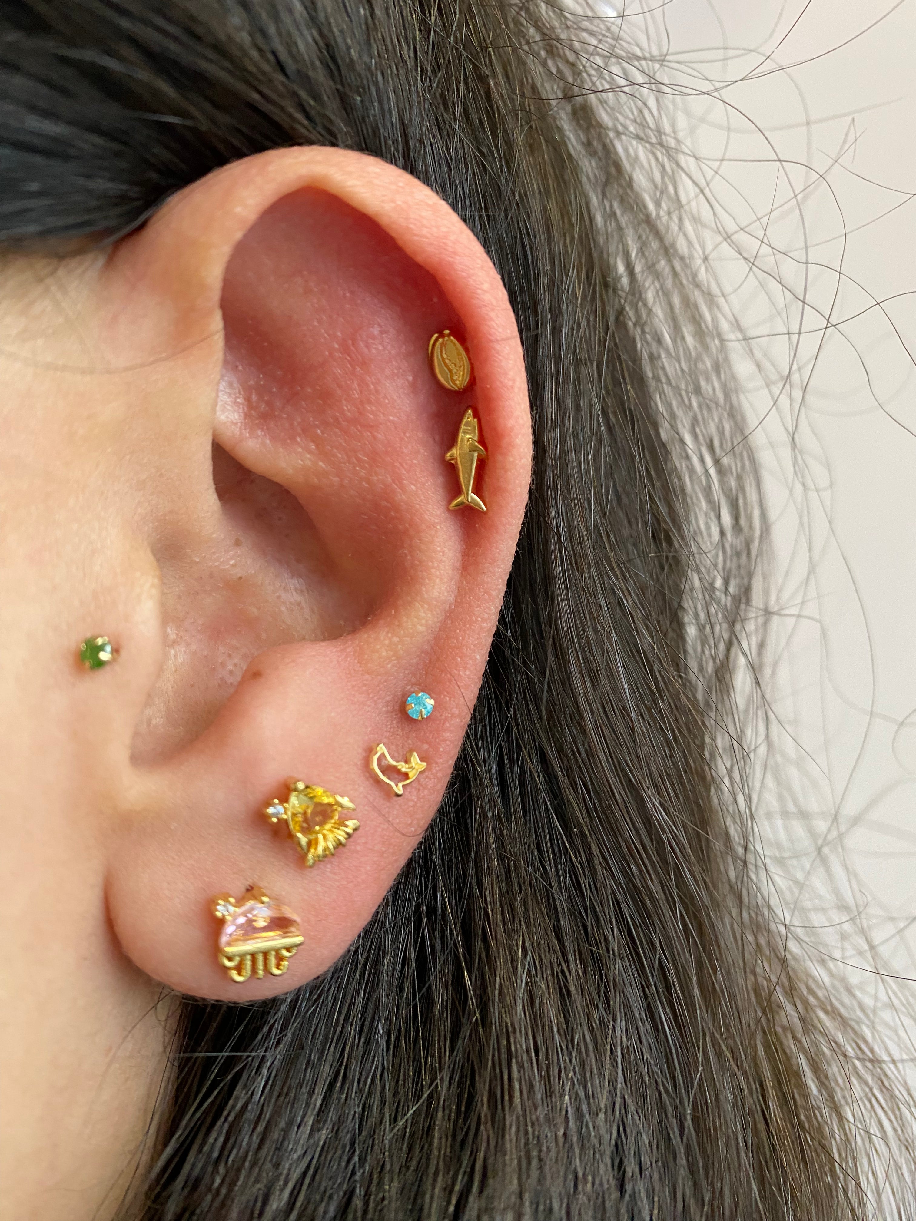 Piercing medusa rosa