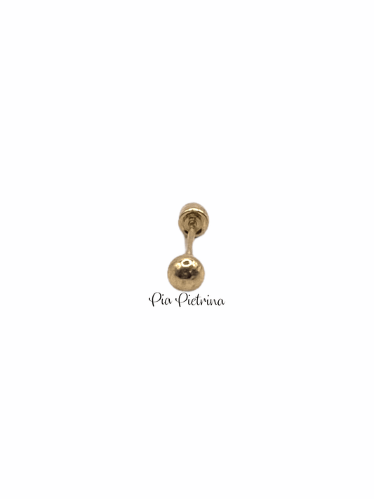 Piercing de bolita dorada - Pia Pietrina