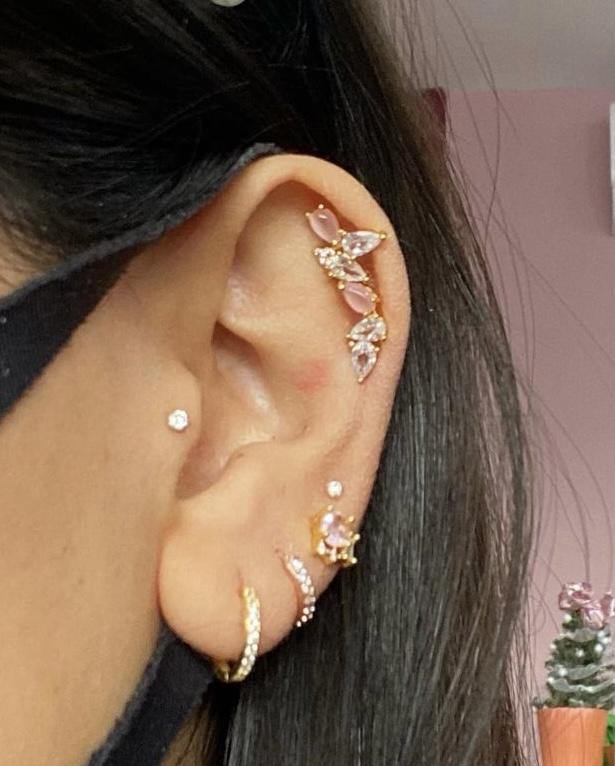 Piercing rosa figuras - Pia Pietrina